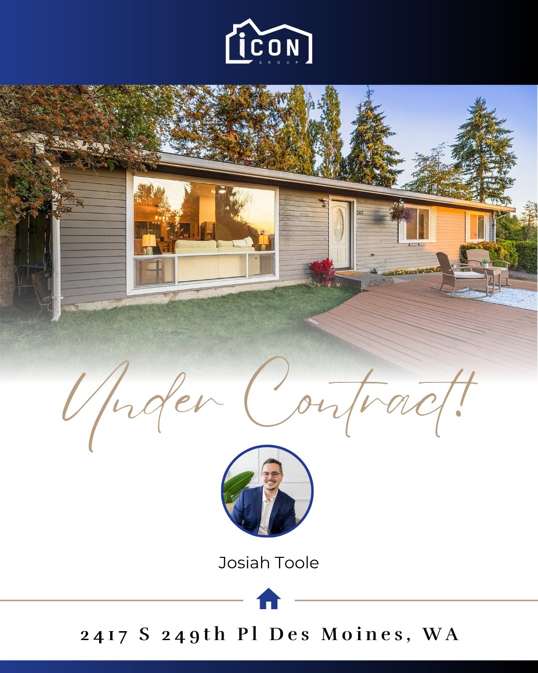 Icon Real Estate Group under contract for 2417 S 249th St Des Moines