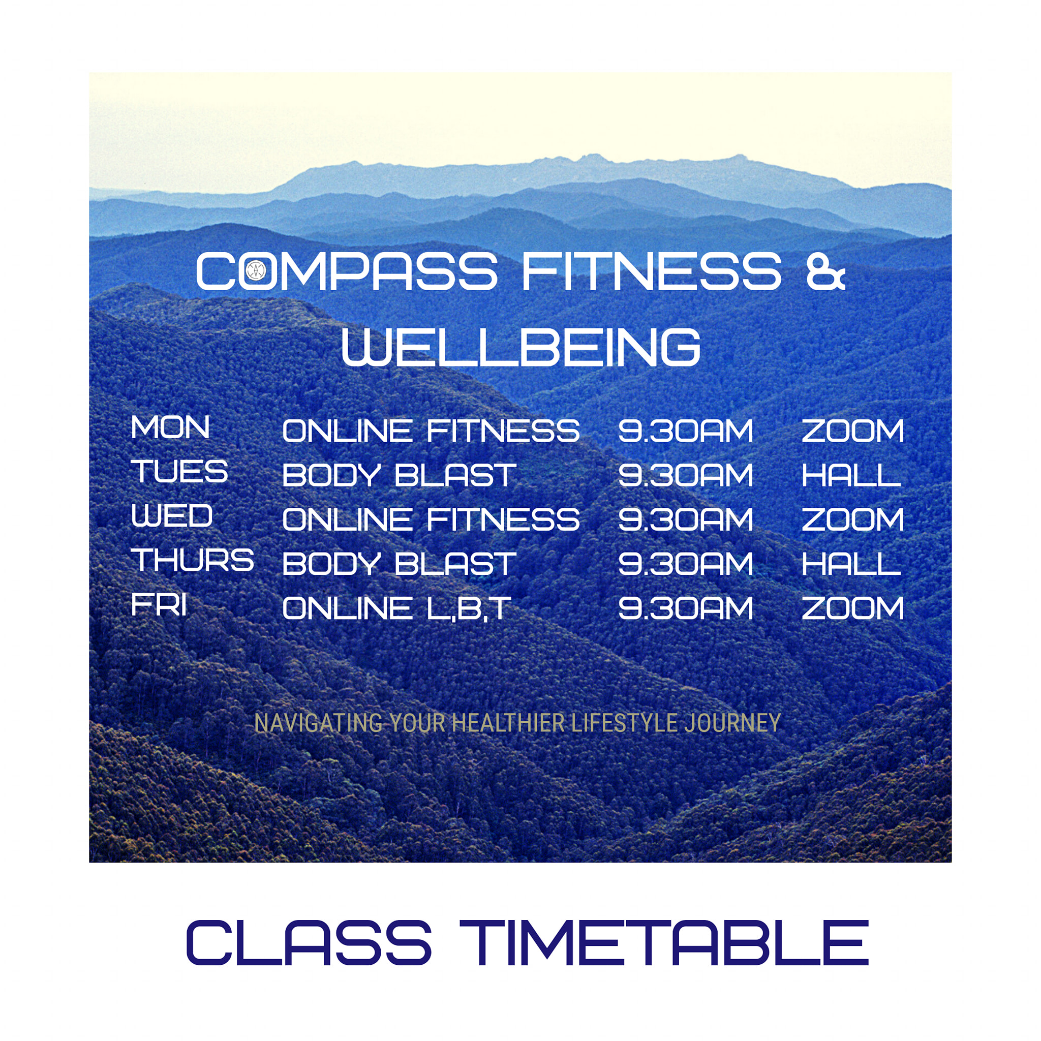 !NEW TIMETABLE STARTS... - Compass Fitness and Wellbeing
