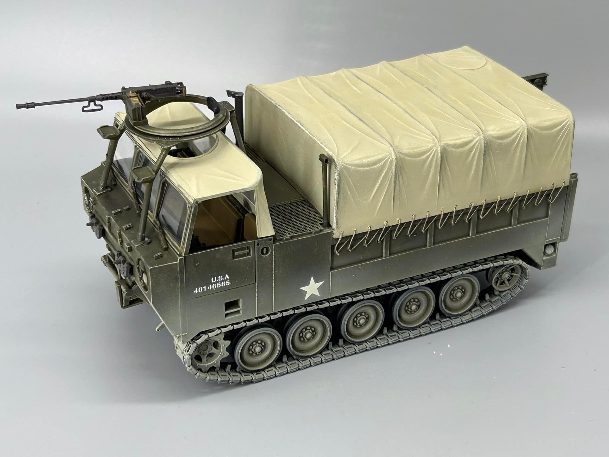 Tamiya M548 tracked cargo carrier model from Vietnam 1969