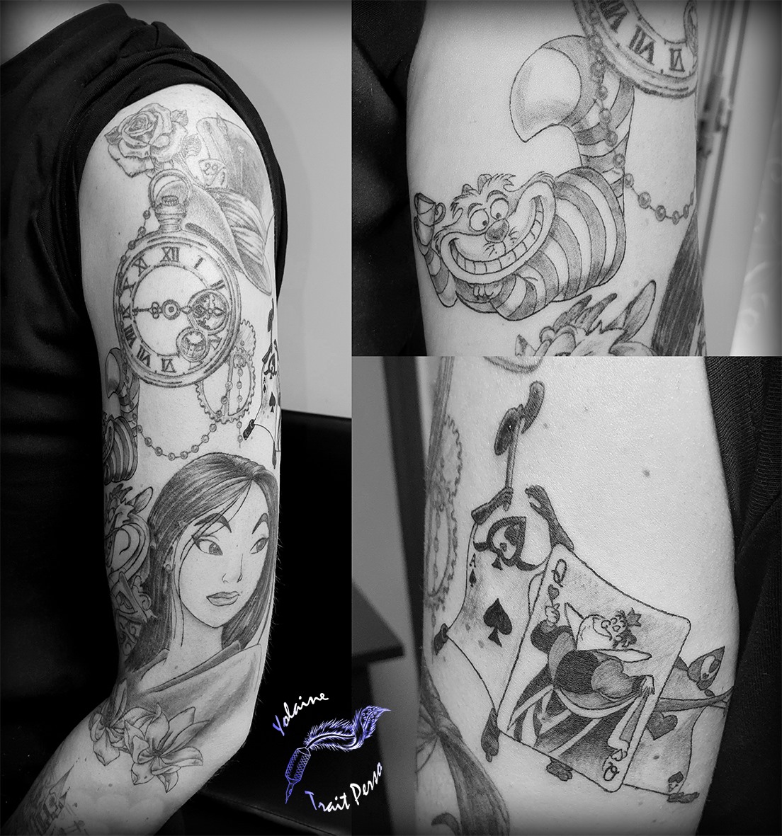Tatouage Disney Noir Et Blanc