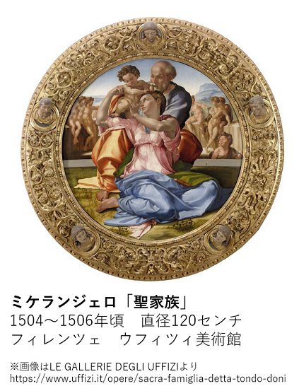 2017年発行 ミケランジェロの作品「聖家族」アート銀貨 聖家族