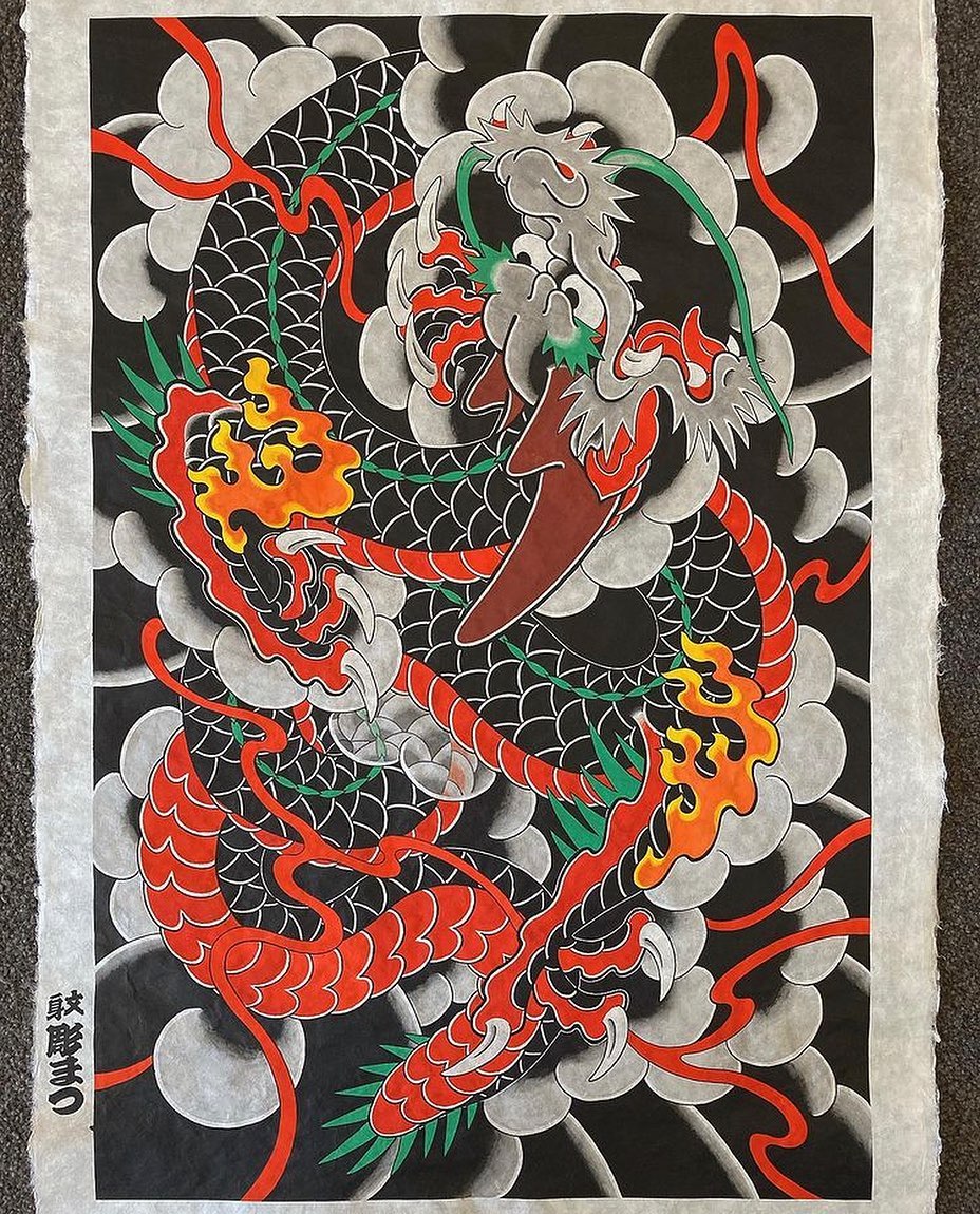 Ancient Japanese Dragon Paintings