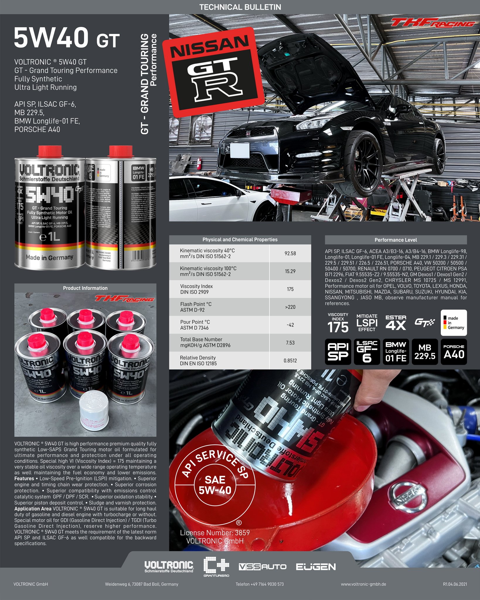 Nissan GTR R35 #voltronic 5W40 GT... - Voltronic Hong Kong