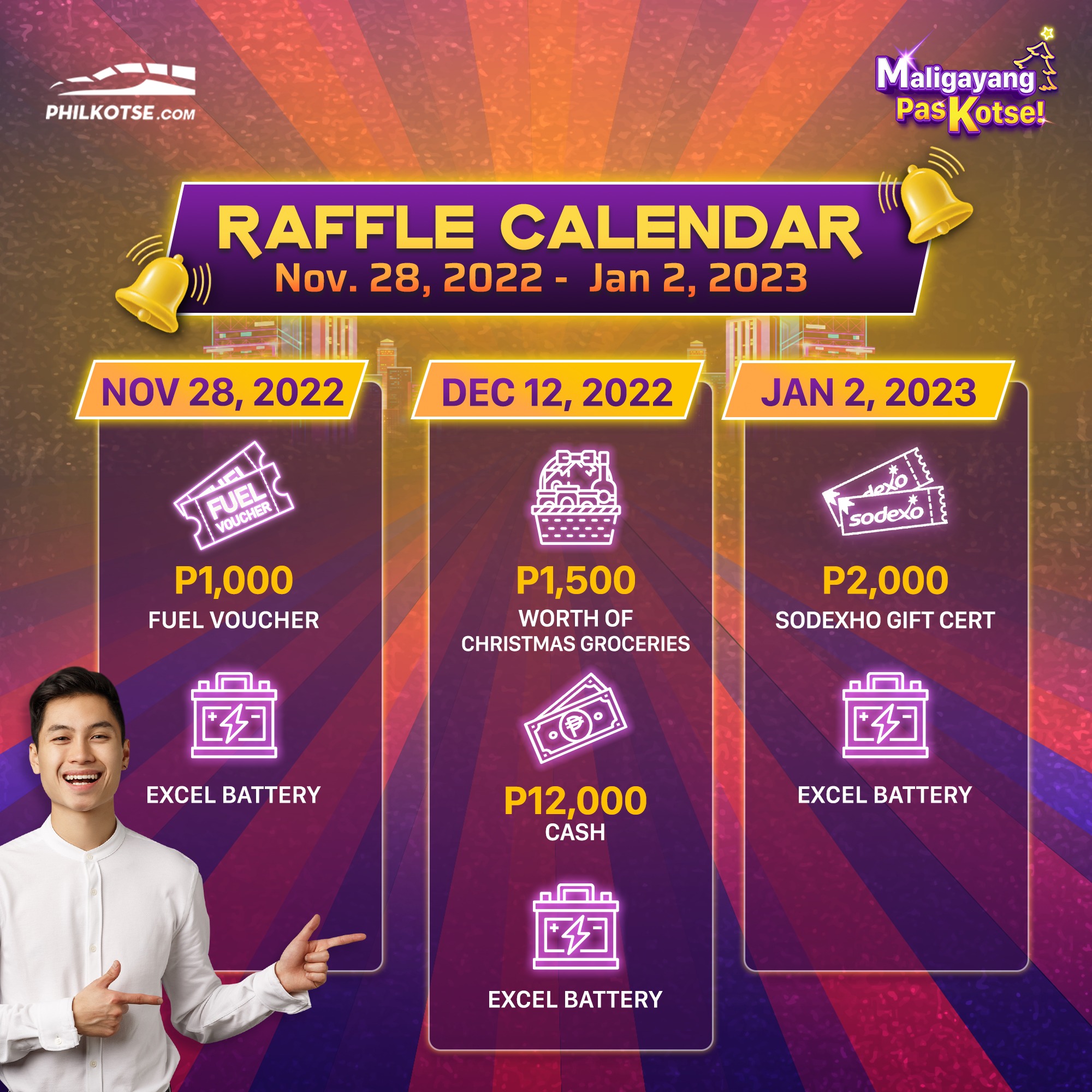 Philkotse.com - Tatlo pang raffle draws. Naka register na... | Facebook