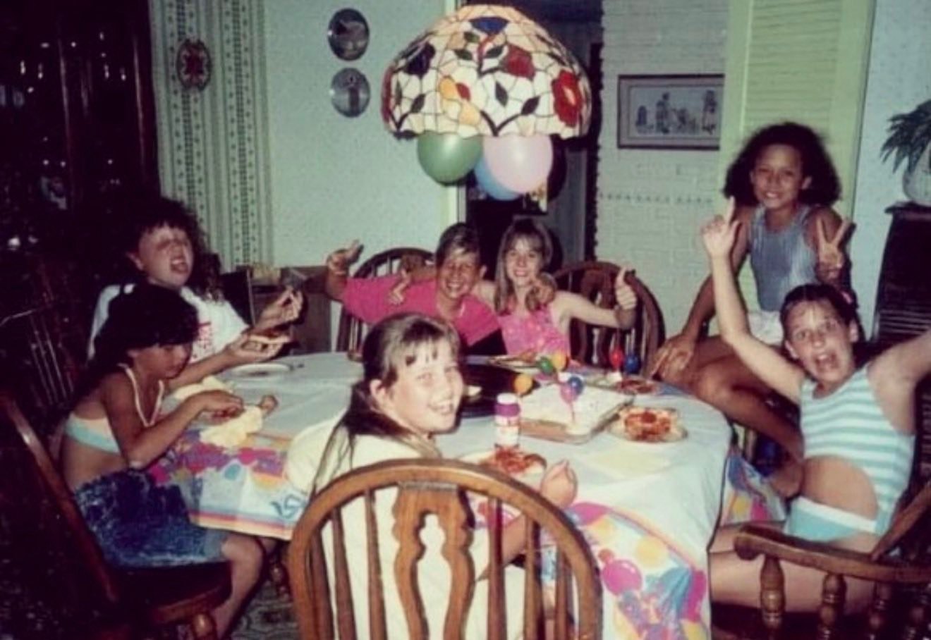 Sleepover for my 10th or 11th birthday. 1988 or 89.” 📸: @melihirsch