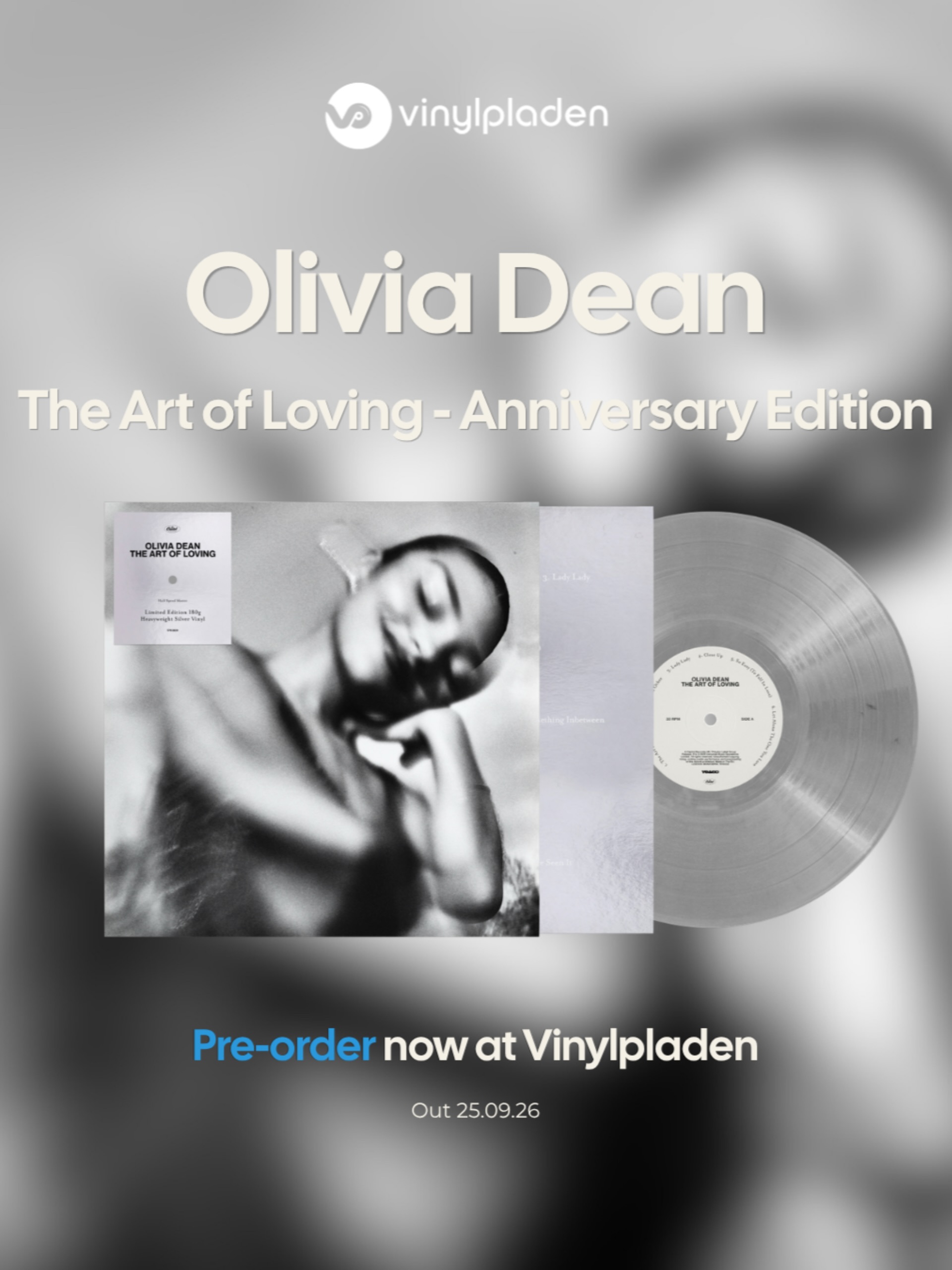 Olivia Dean's The Art of Loving limited edition silver vinyl pre-order