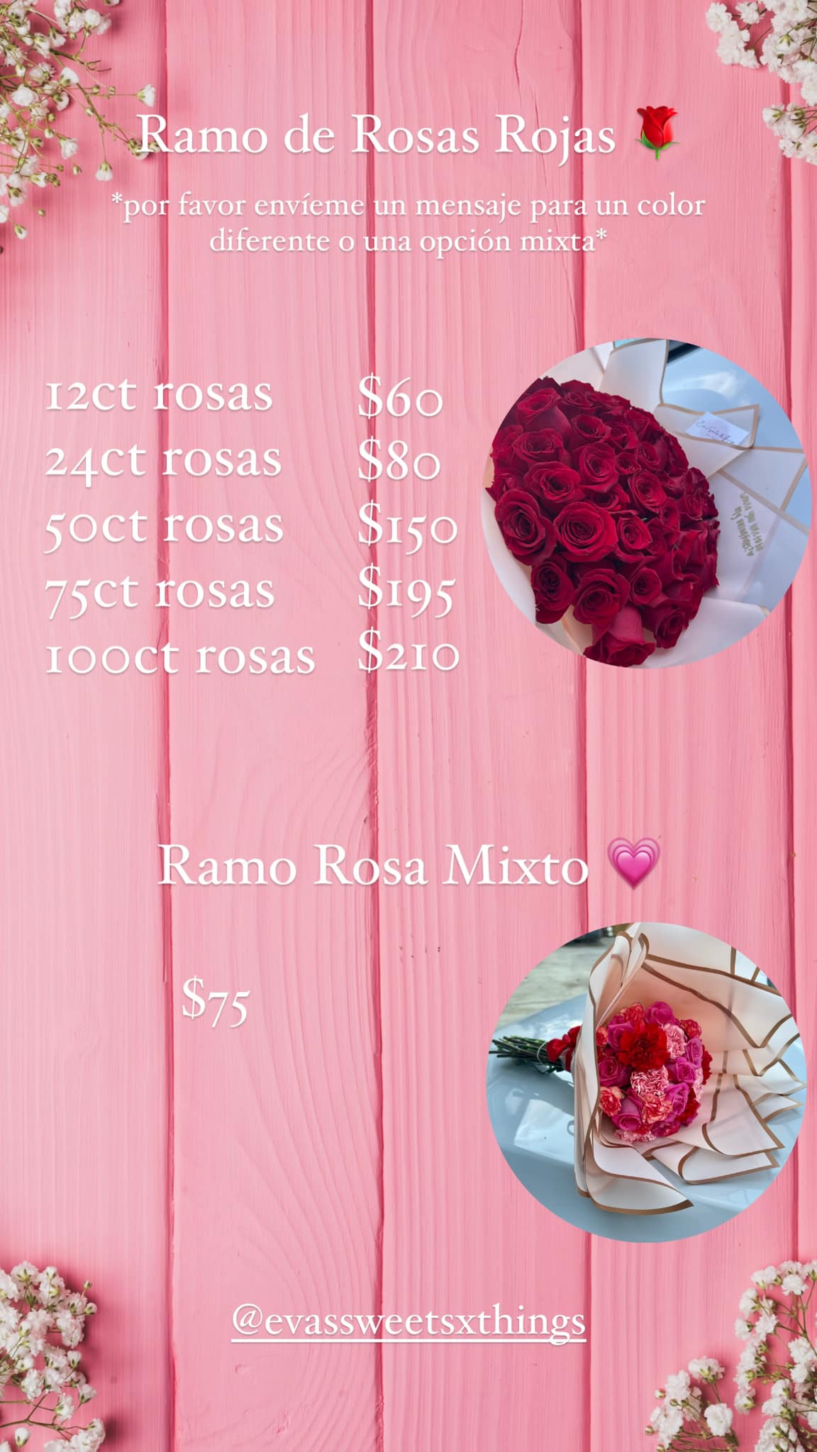 Menú de Dia de las Madres 2023... - Eva’s Sweets & Things | Facebook