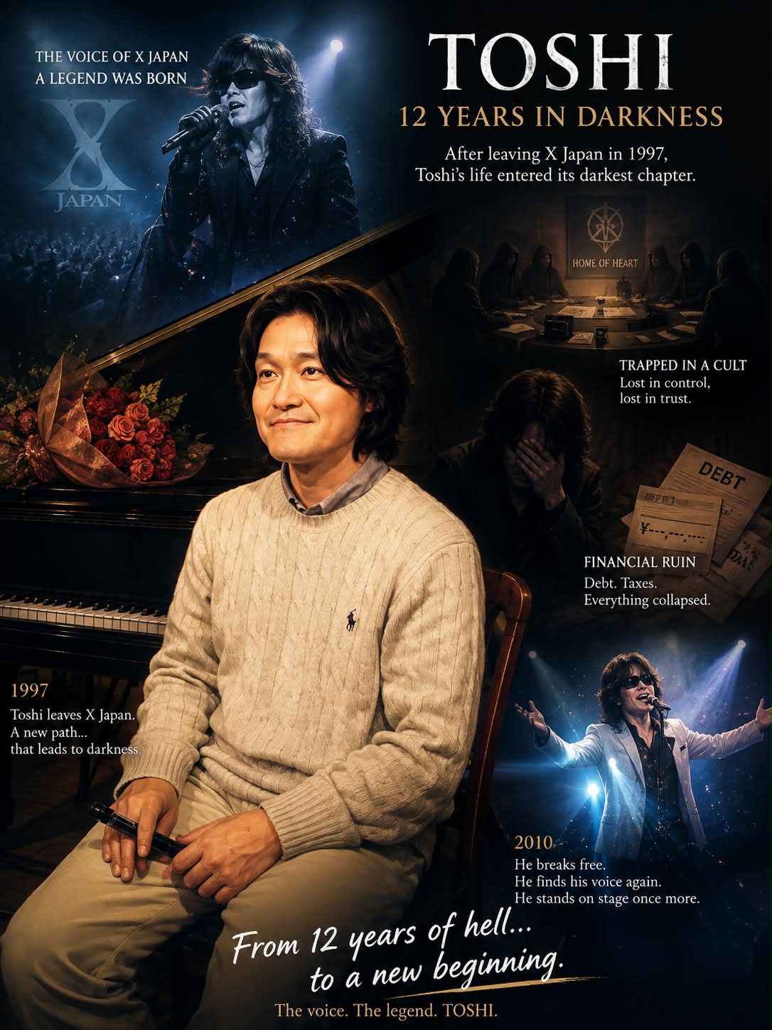 toshiページ Toshi: 12 Years in Darkness After leaving X Japan in 1997, Toshi