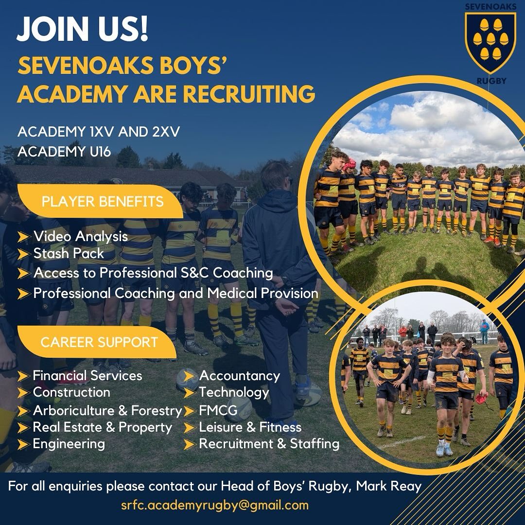 Join Sevenoaks RFC - Academy Boys’... - Sevenoaks Rugby Club | Facebook