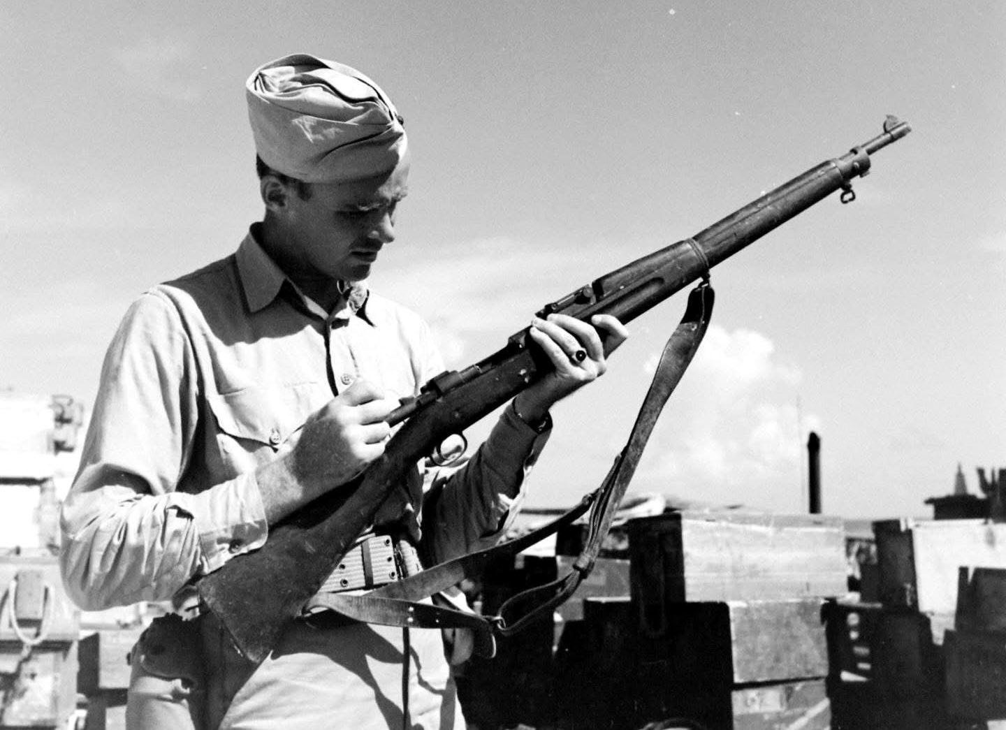 US Personnel examines a M1903... - World War Pictures | Facebook