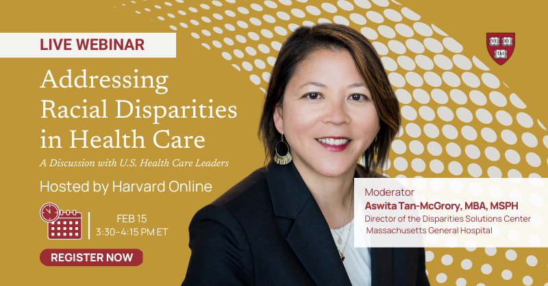 Harvard - 🗓️ Reminder: Join us for Addressing Racial Disparities in ...