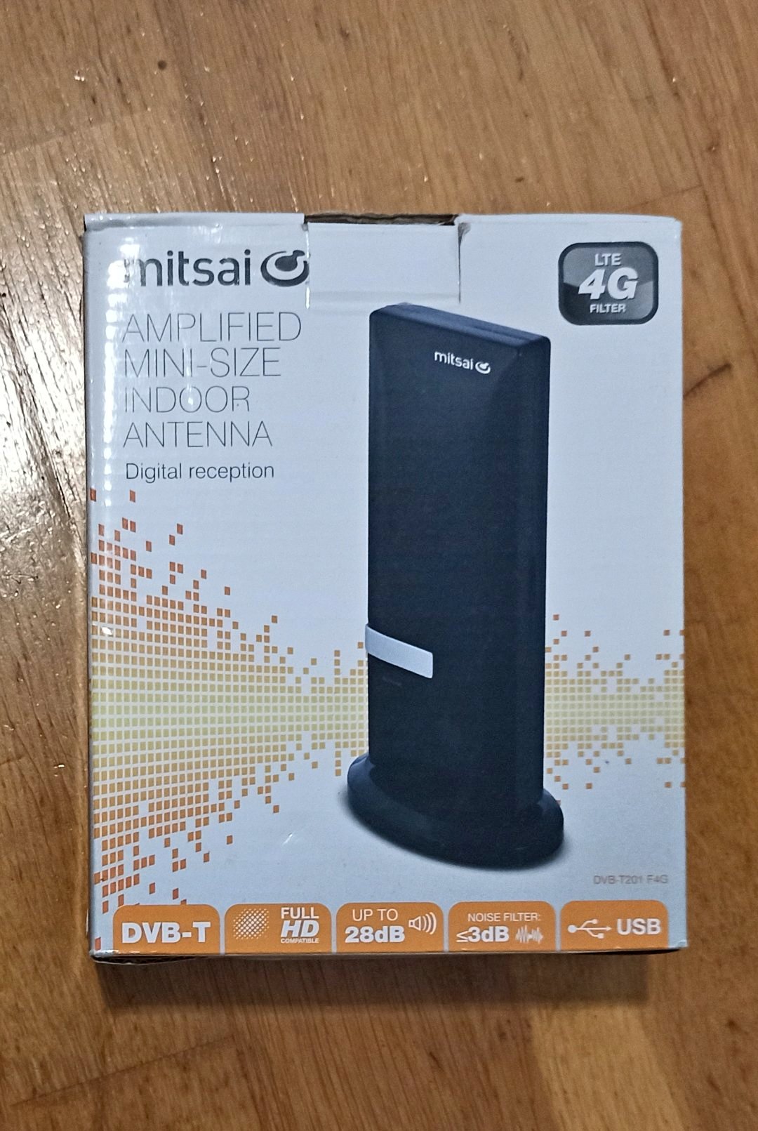 Antena Interior Mini Amplificada para TV – Receção Digital (Mitsai ...