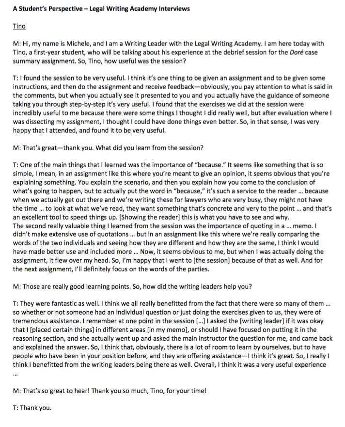 Point First Legal Writing