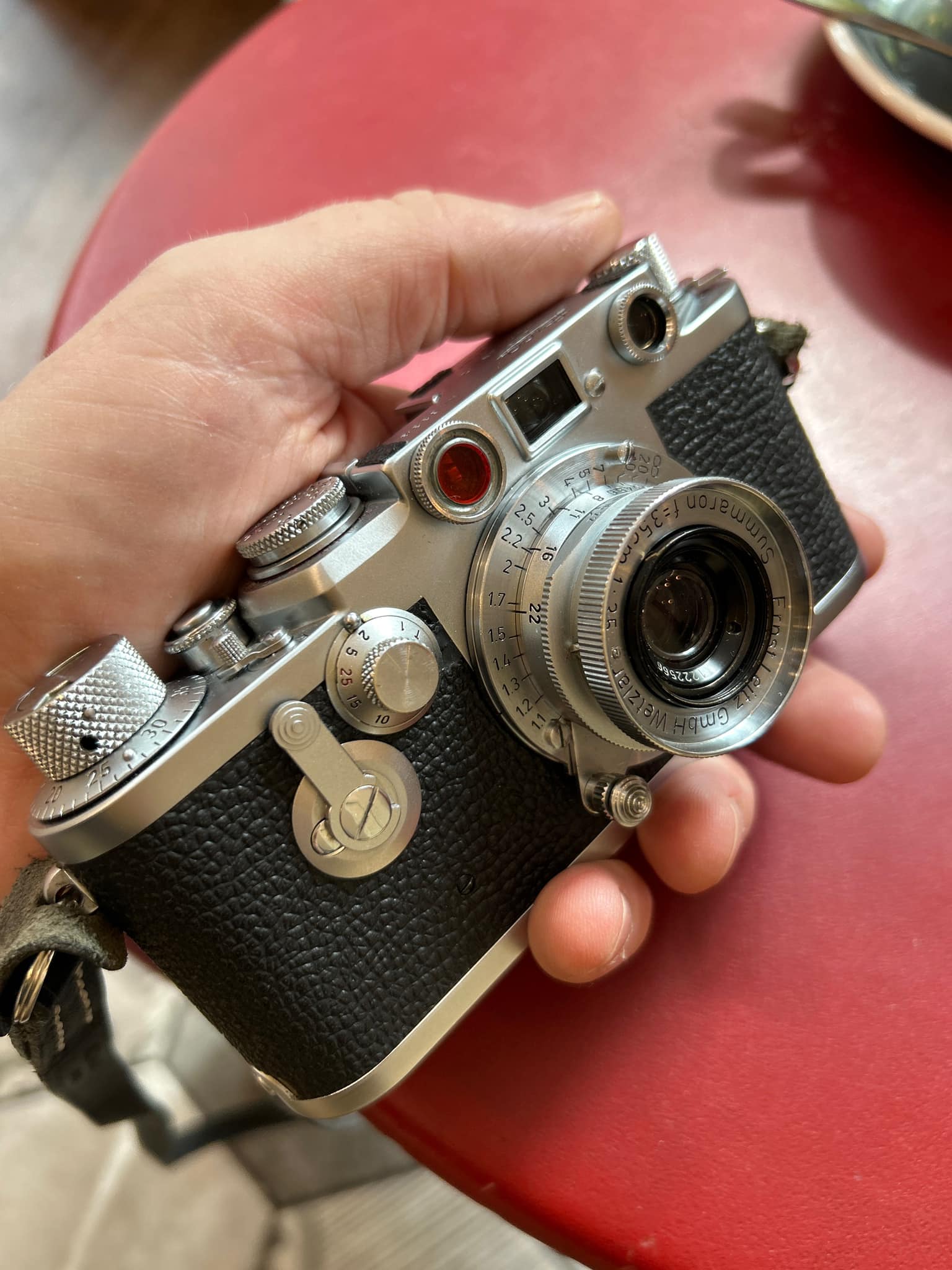 Leica IIIf with Canon Serenar 35mm f/3.5 lens