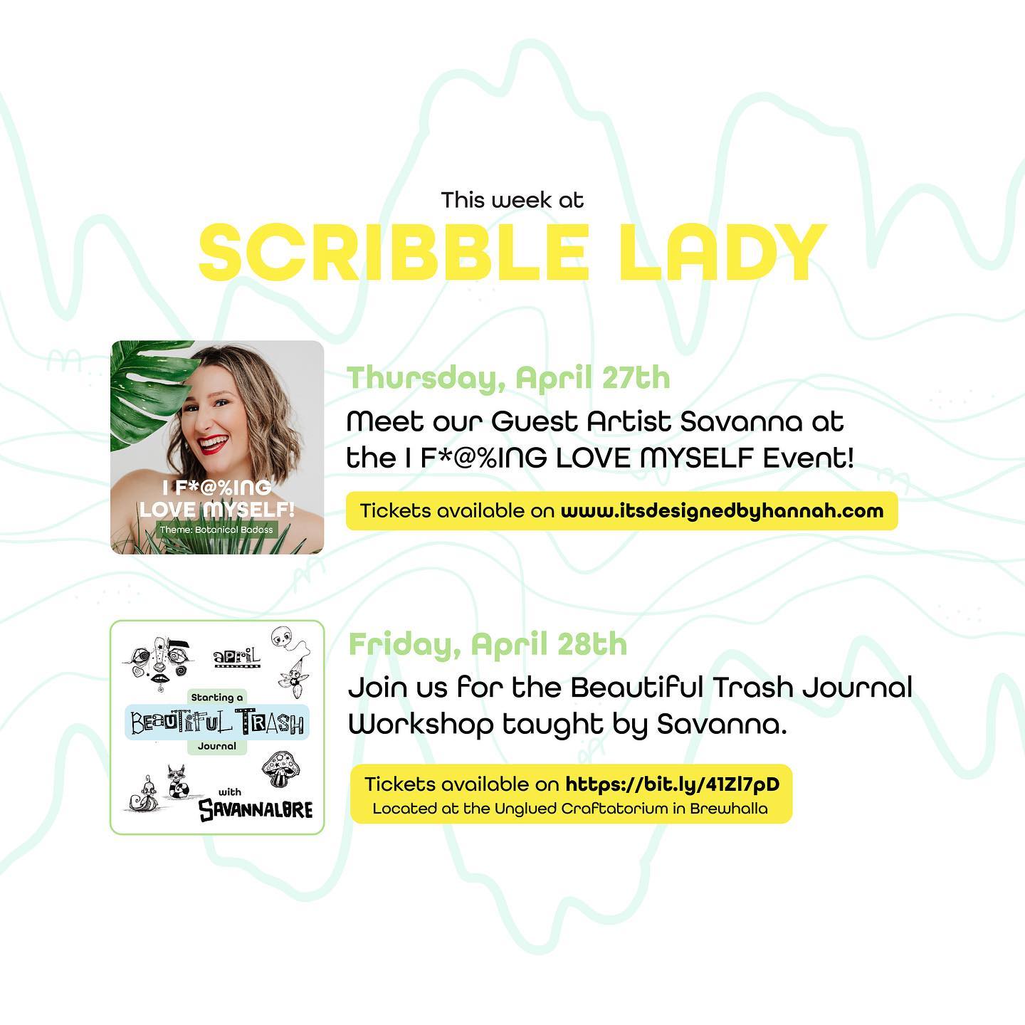 Scribble Lady - This weekend at Scribble Lady 💕 April... | Facebook