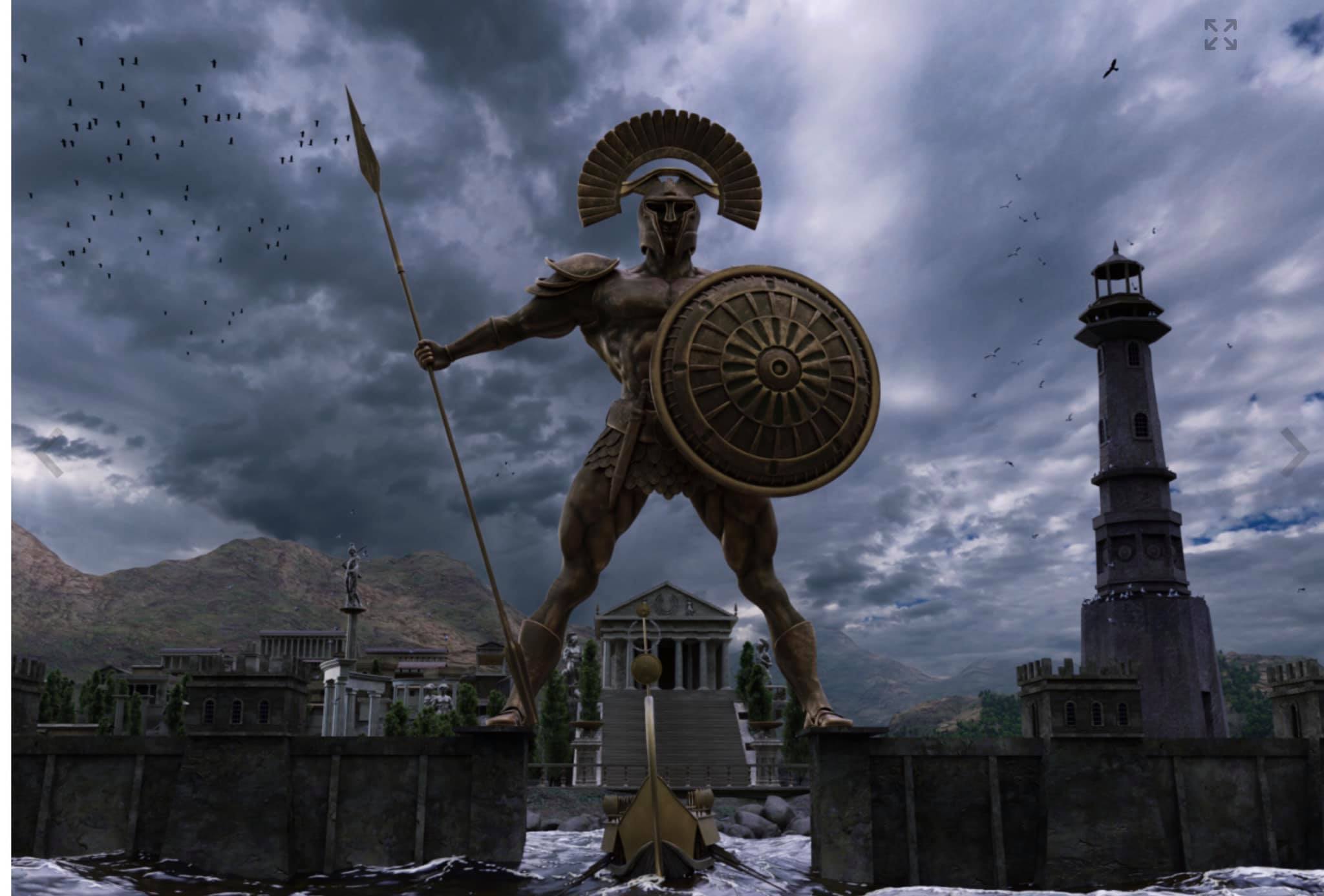 The Colossus of Rhodes Built from... - Classics For All
