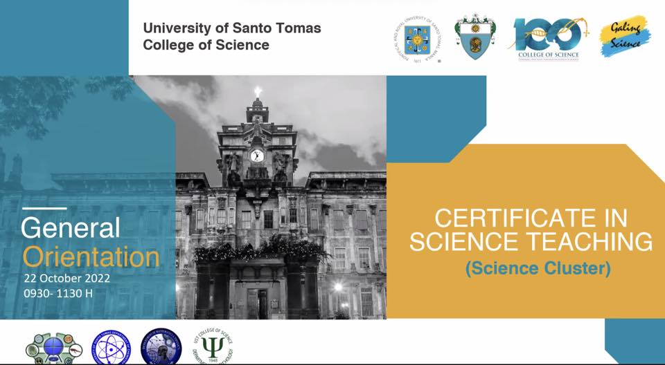 UST-Science - A General Orientation for the Certificate in...