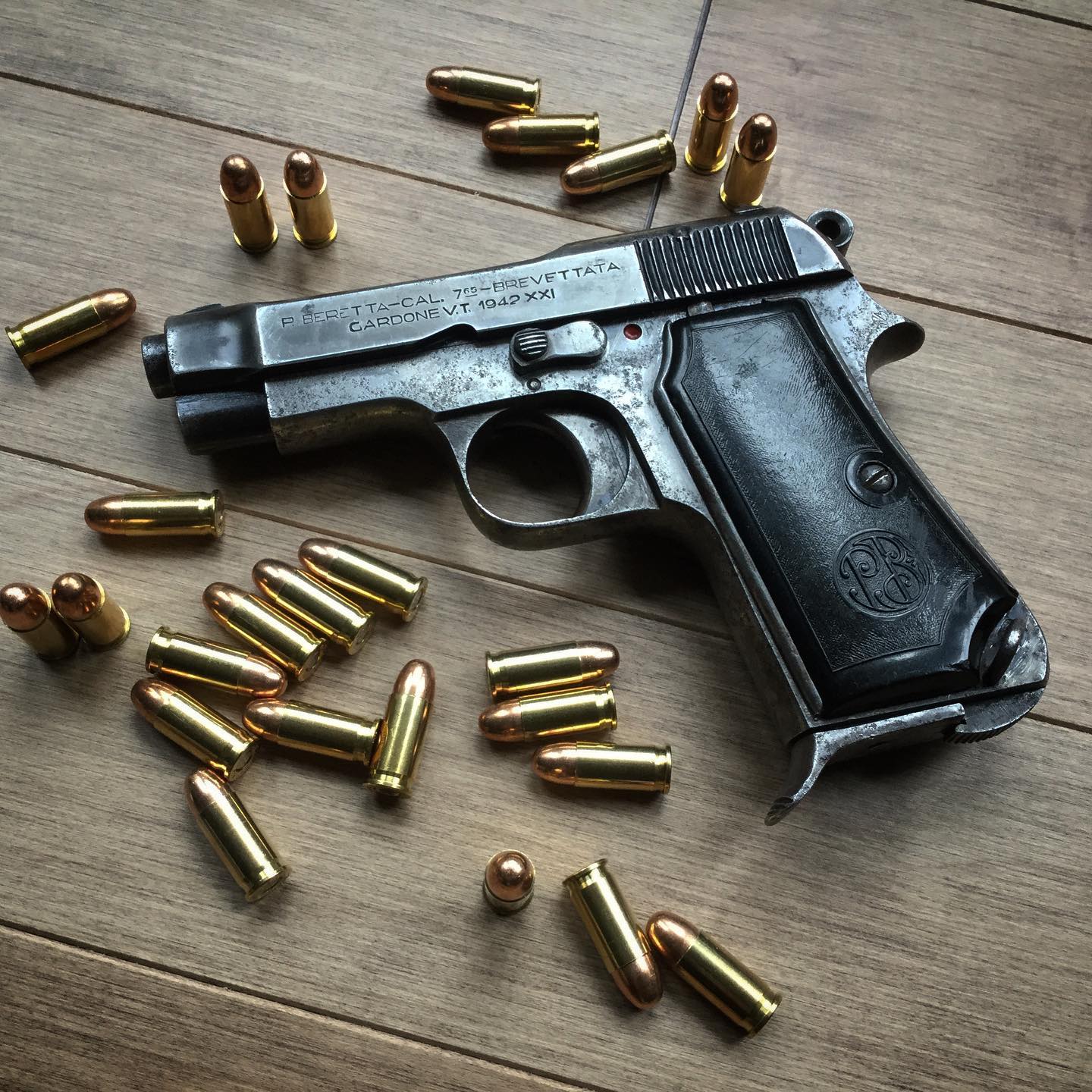The little Beretta M1935 in 7.65mm Browning Short (.32 ACP). #beretta