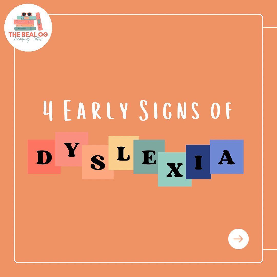 Did you know that early signs... - The Real OG Reading Tutor