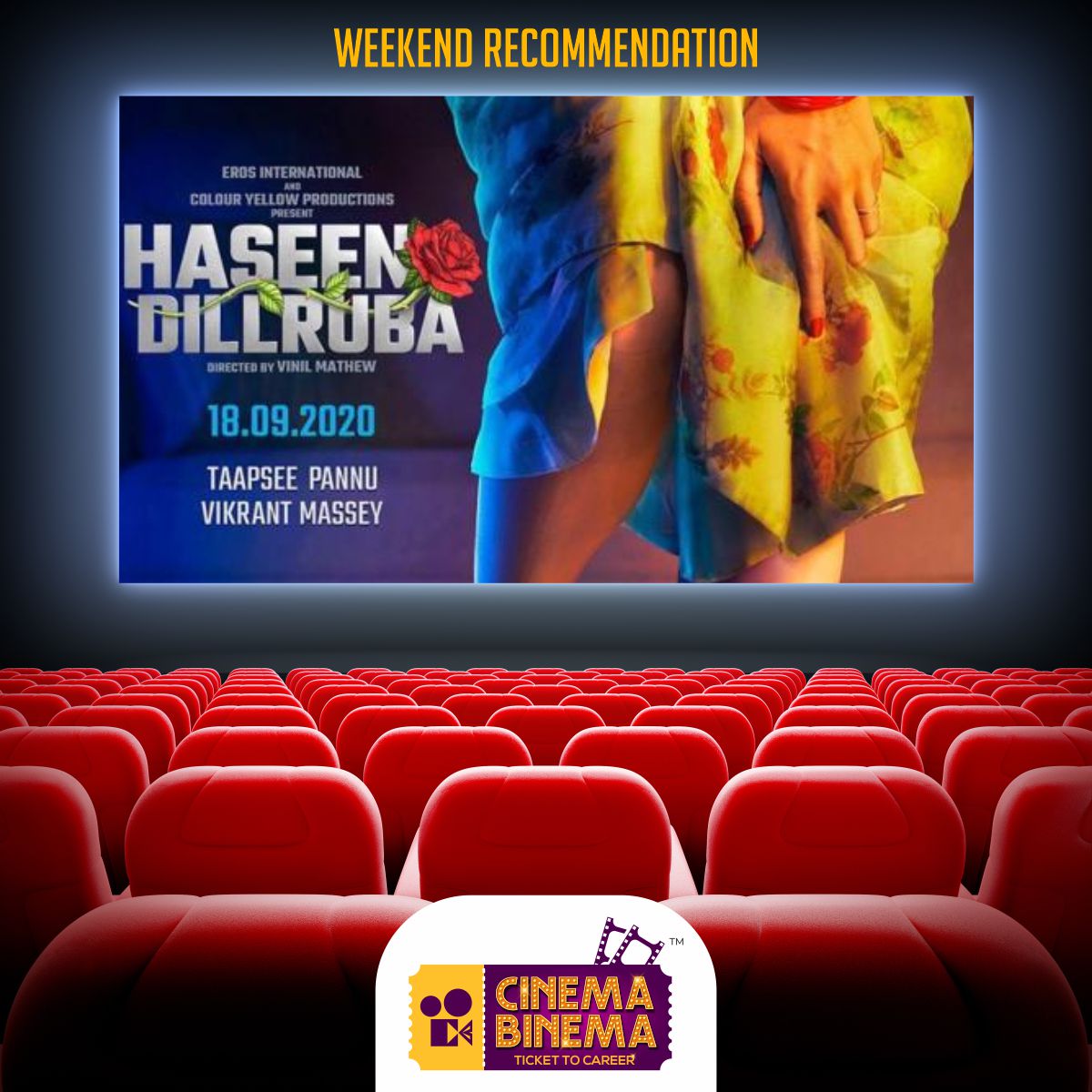 Cinema Binema - Tune in this weekend to #haseendilruba on...