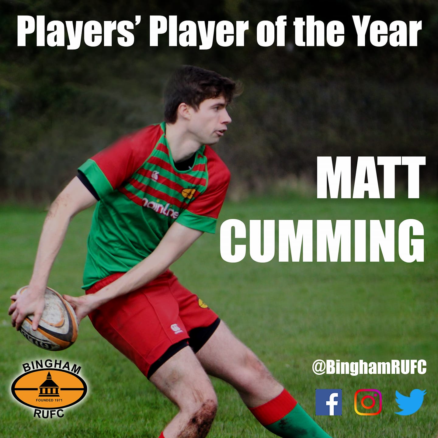 Bingham RUFC - The first a series of award winners to... | Facebook
