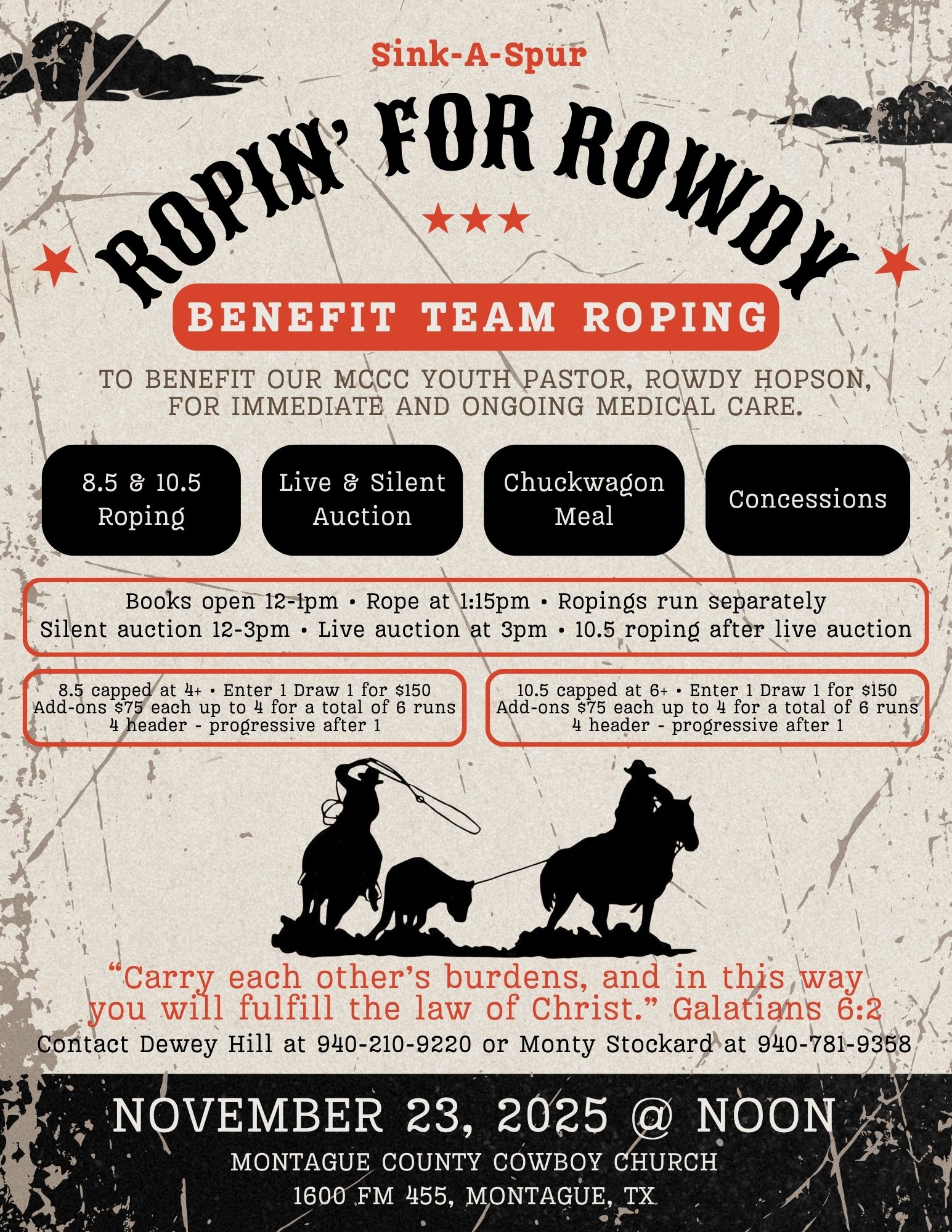 Ropin' for Rowdy Benefit Team Roping