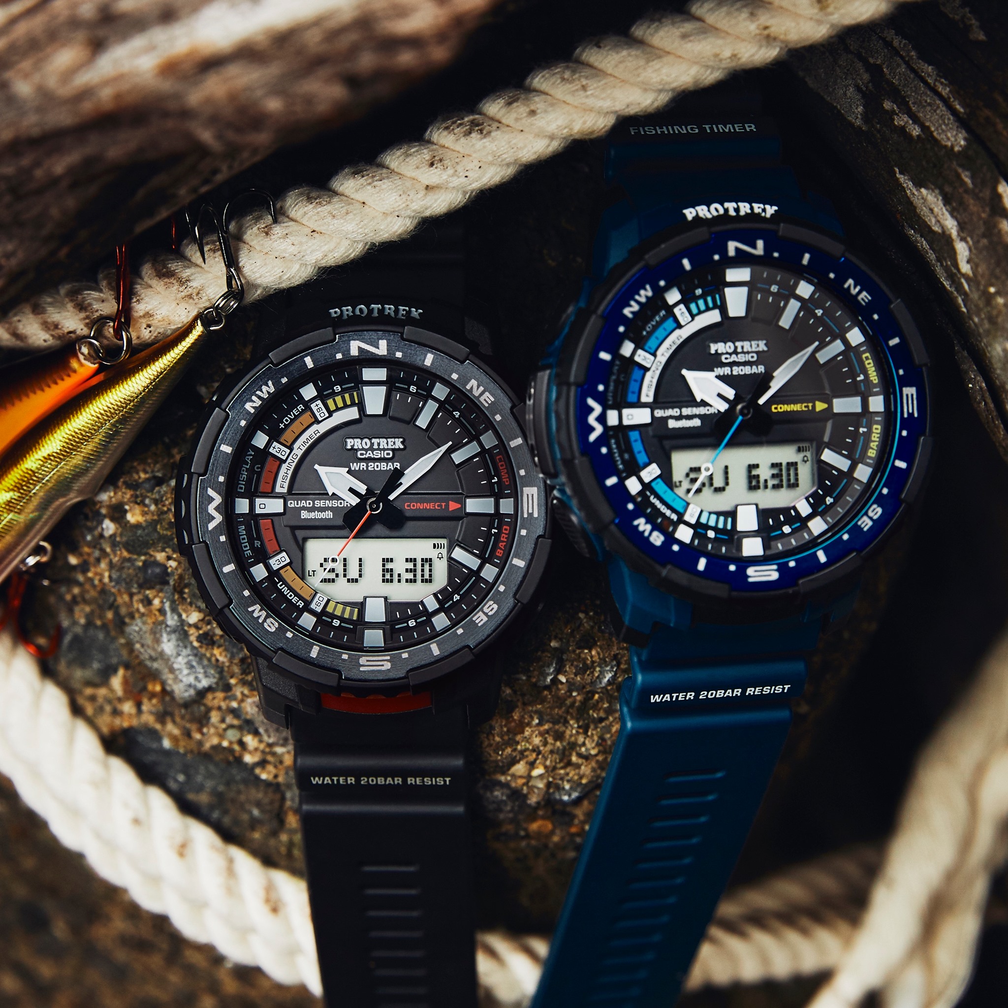 CASIO - An anglers right hand man. The PRT-B70 displays tide 