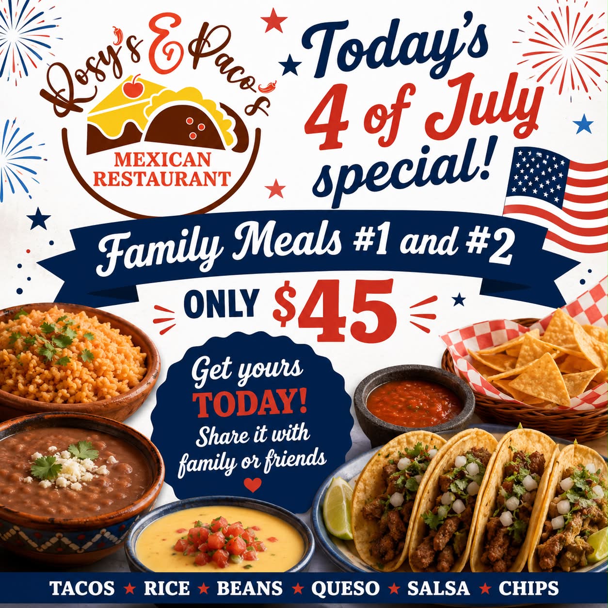 Rosy's and Paco's Mexican Restaurant | Dardenne Prairie MO