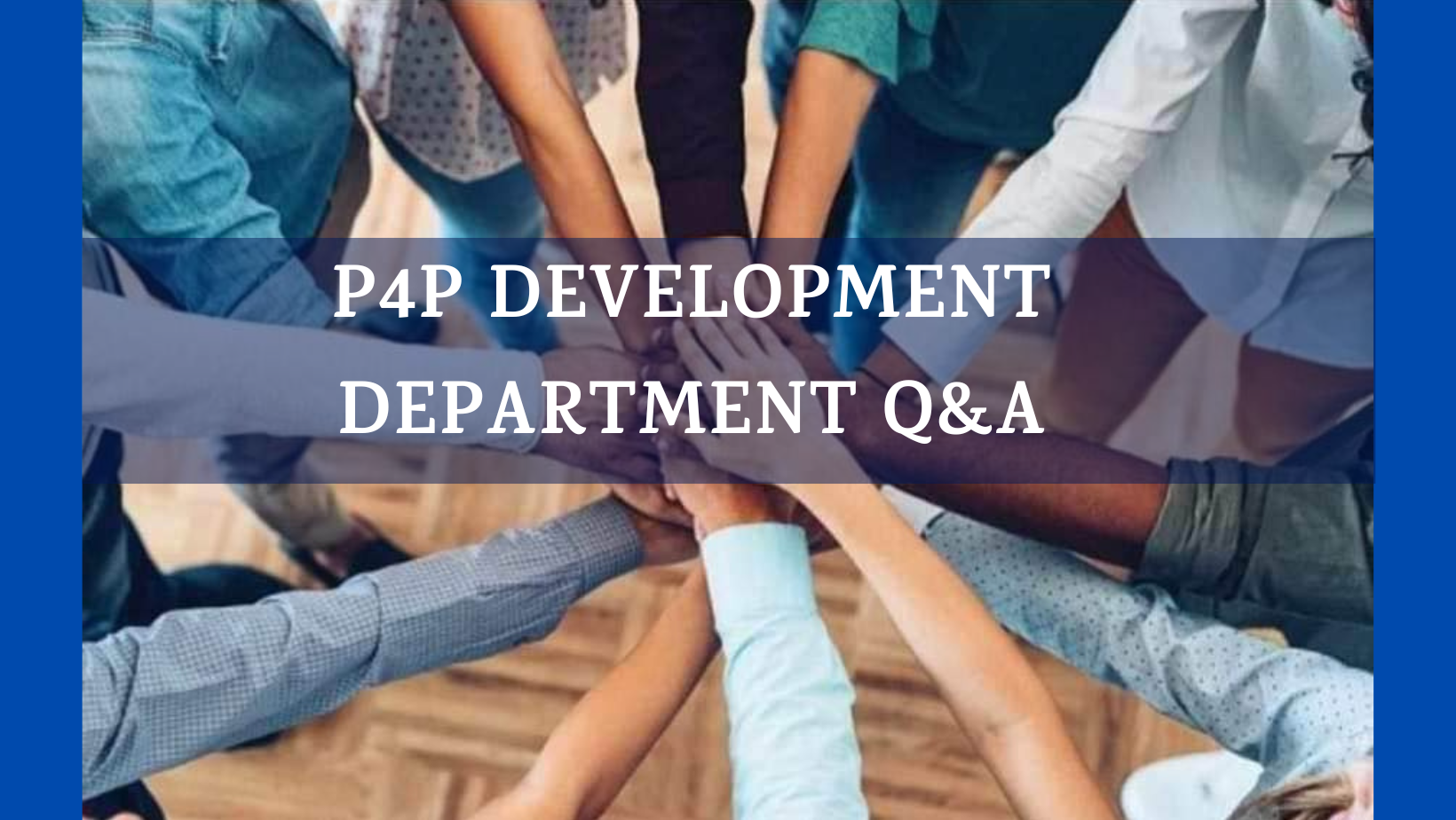 People-4-People Development Department Q&A | Facebook