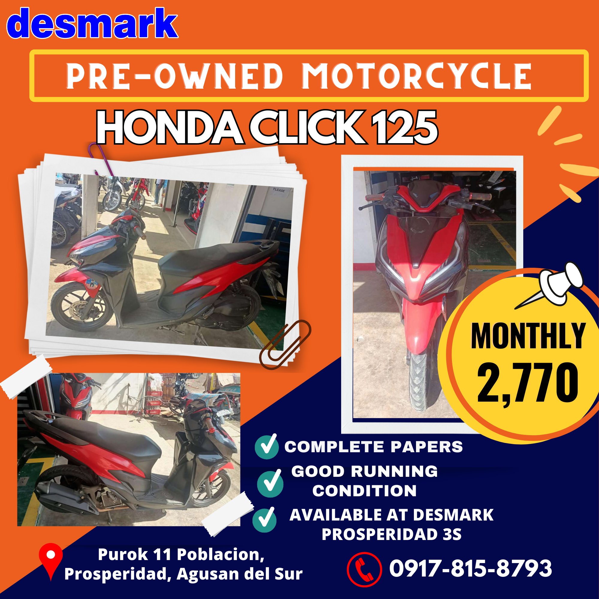 Desmark Pre-owned Motorcycle