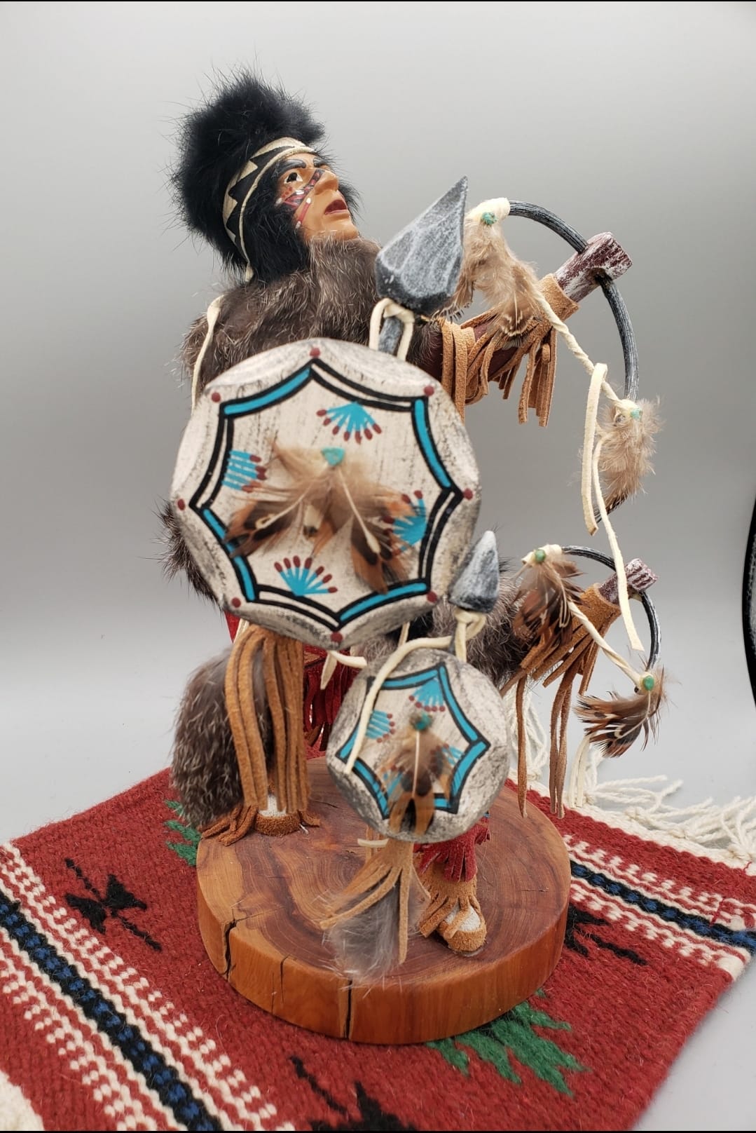 Beautiful Vintage Father & Son Warrior Kachina from the 1990's by ...
