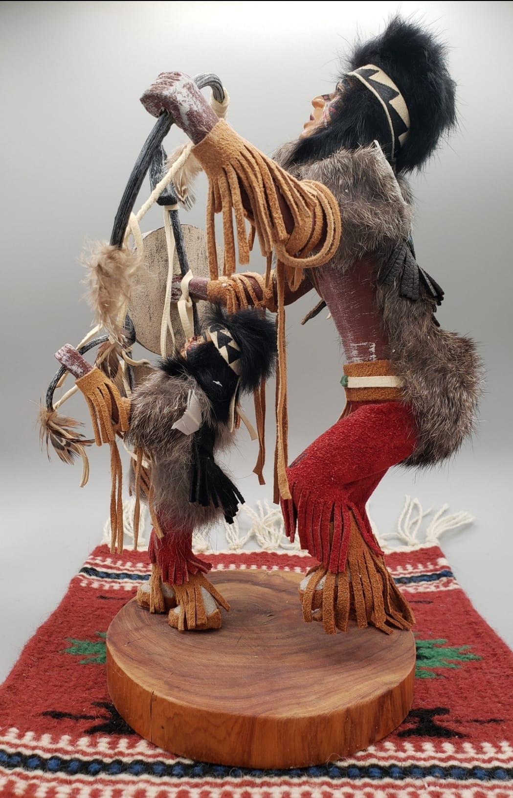 Beautiful Vintage Father & Son Warrior Kachina from the 1990's by ...