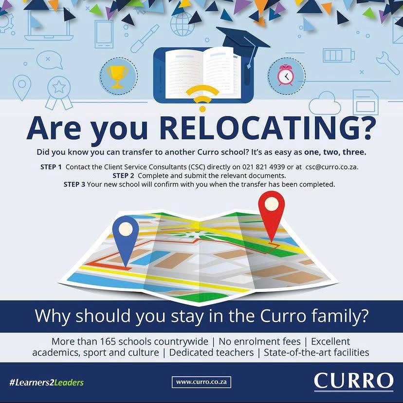 RELOCATING? 🏠 Did you... - Curro Durbanville High School | Facebook