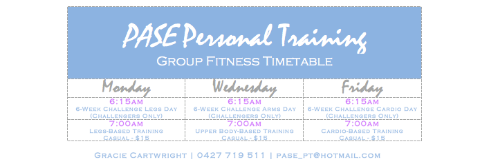 PASE Personal Training - Home