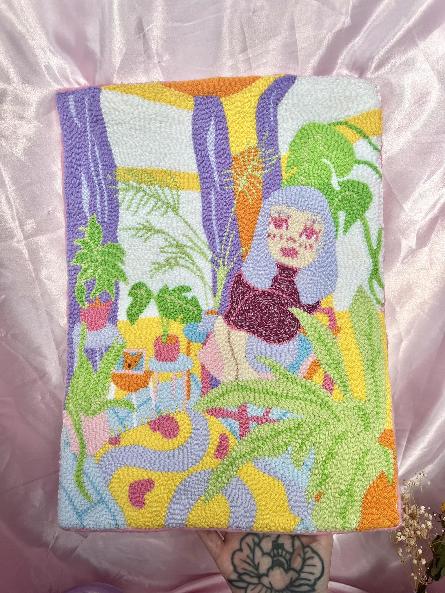 Creating a safe space with punch needle art
