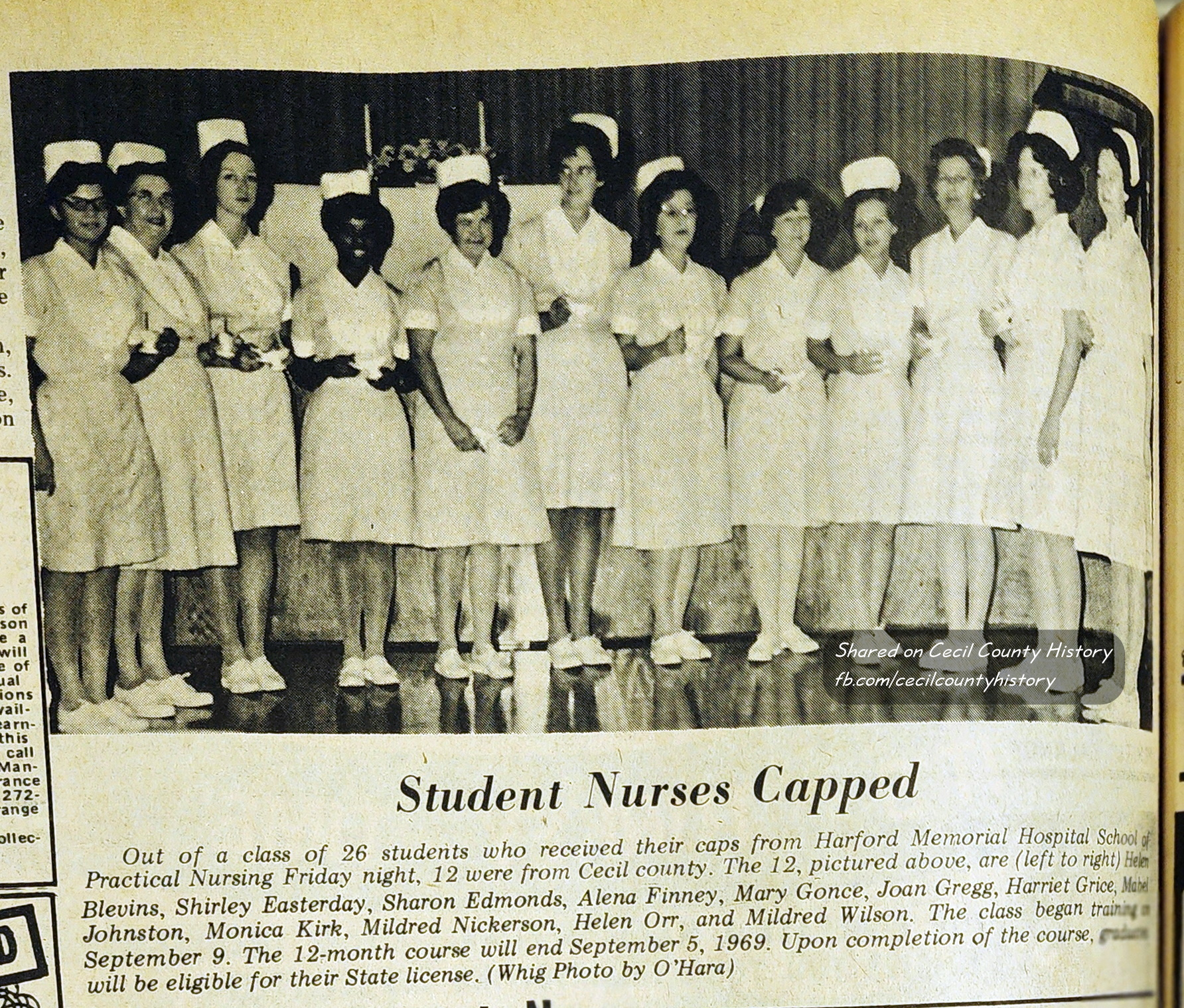 Cecil - STUDENT NURSES CAPPED -- Out of 26 students receiving caps from ...