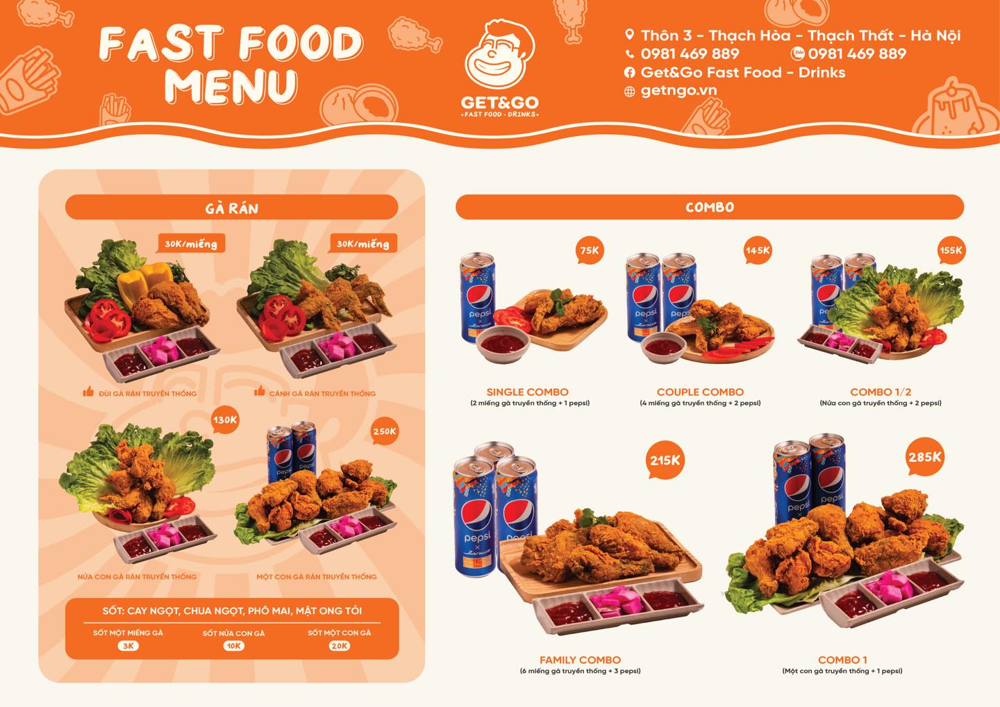 DIỆN MẠO MỚI - PHONG CÁCH MỚI... - Get&Go Fast Food - Drinks