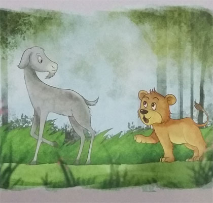 Dongeng Binatang Singa Mengira Dirinya Kambing Alkisah Di Sebuah Hutan Belantara Ada Seekor Induk Singa Yang Mati Setelah Melahirkan Anaknya Bayi Singa Yang Lemah Itu Hidup Tanpa Perlindungan Induknya Beberapa Waktu