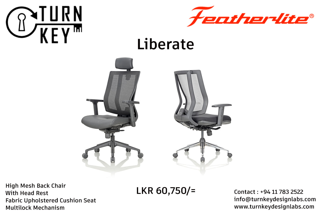 The Liberate High Back chair... - Turnkey Design Labs Pvt Ltd | Facebook