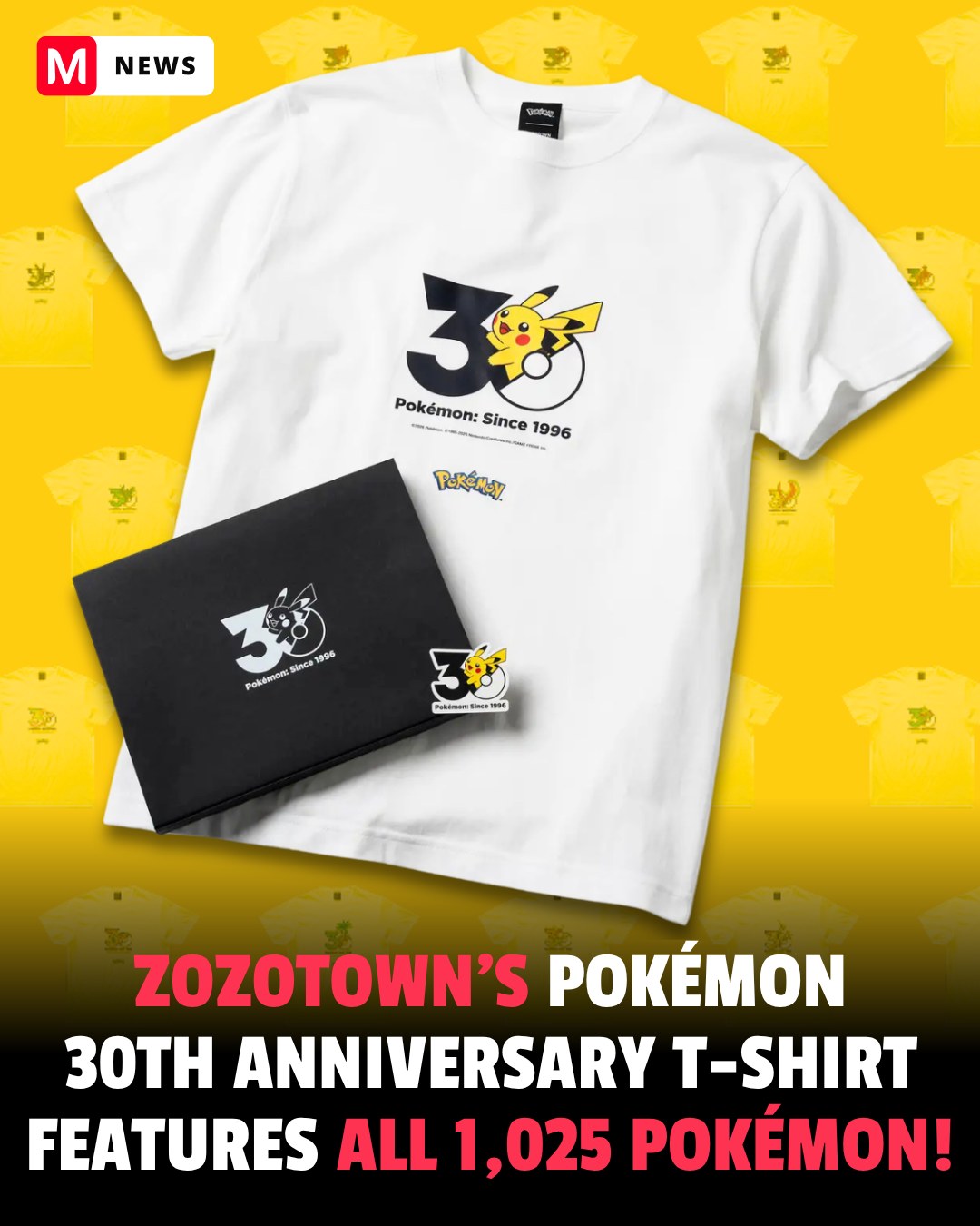 ZOZOTOWN Japan is celebrating Pokémon's 30th Anniversary with a