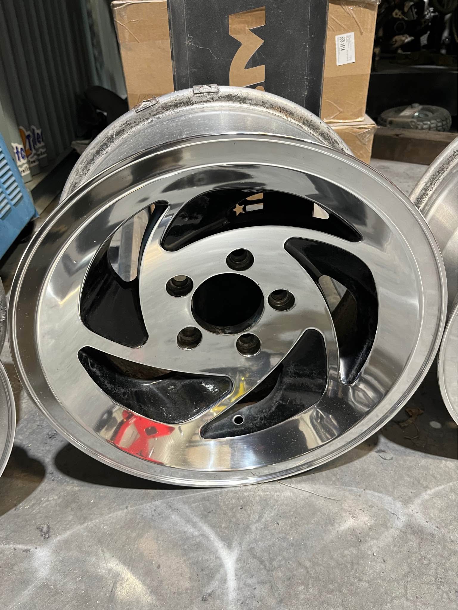 Polished 4 3/4 bolt pattern old school saw blade wheels - Saws & Blades ...