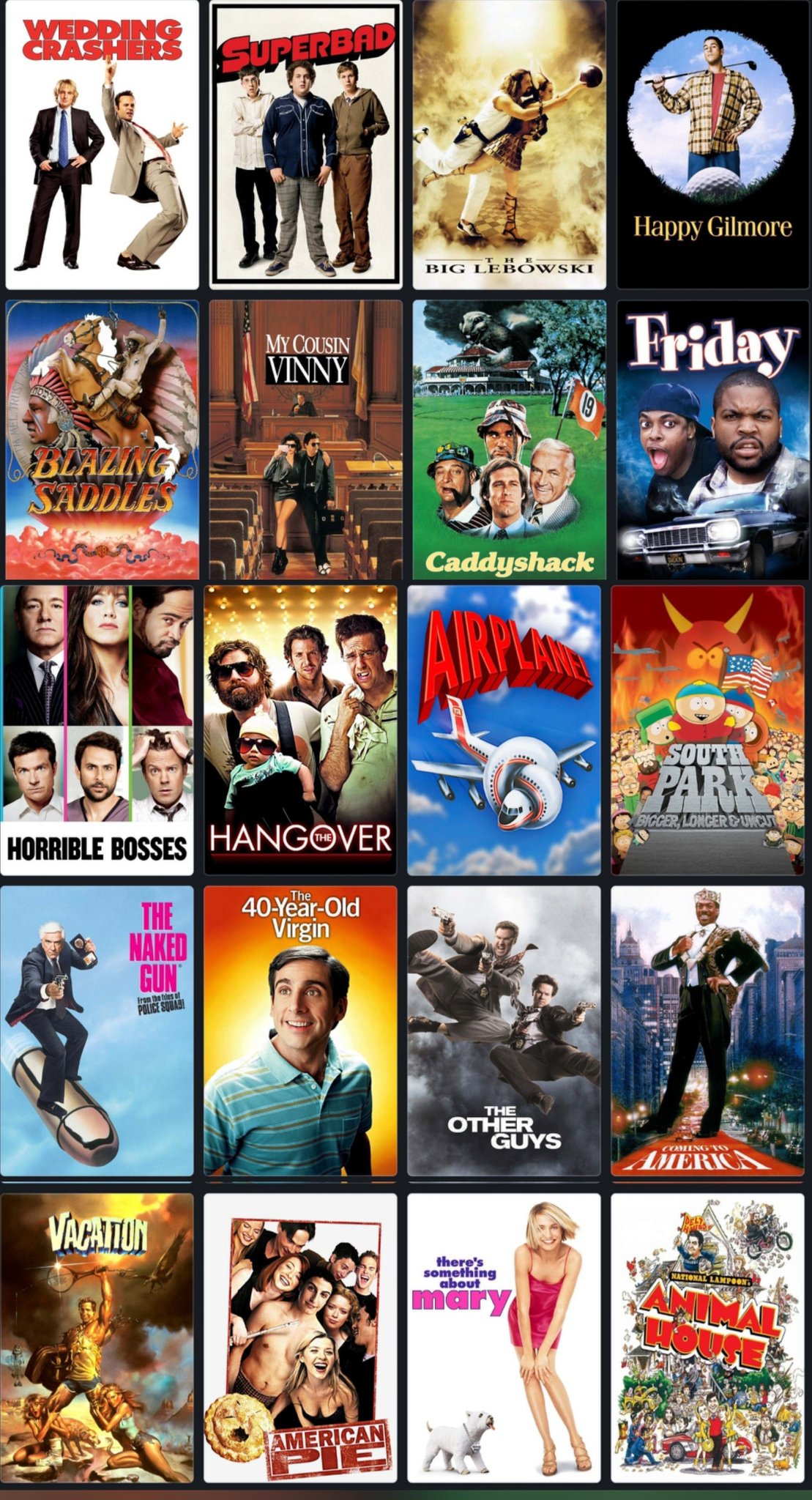 Top 20 Comedies | Facebook