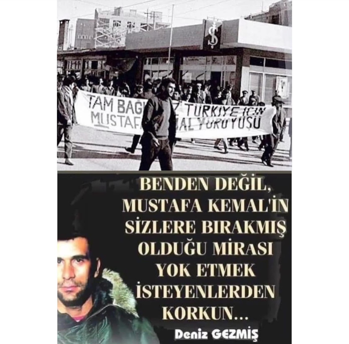 30 Ekim 1968 Tam Bağımsız Türkiye İçin Mustafa Kemal Yürüyüşü. “35