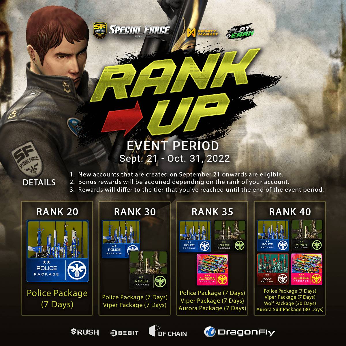 Special Force - [RANK UP EVENT] Event Period: September 21 - October 31 ...
