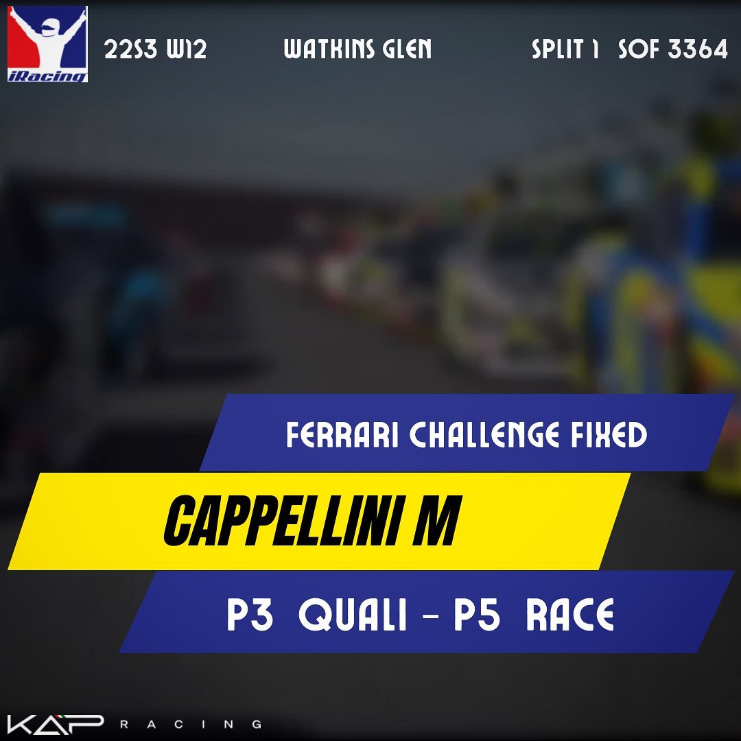 Kap Racing - P3 in Quali e P5 in Race 🏁 Ferrari Challenge... | Facebook
