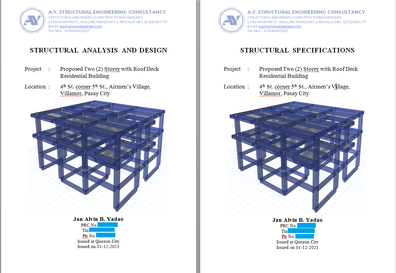 A.Y. Structural Engineering Consultancy | Quezon City