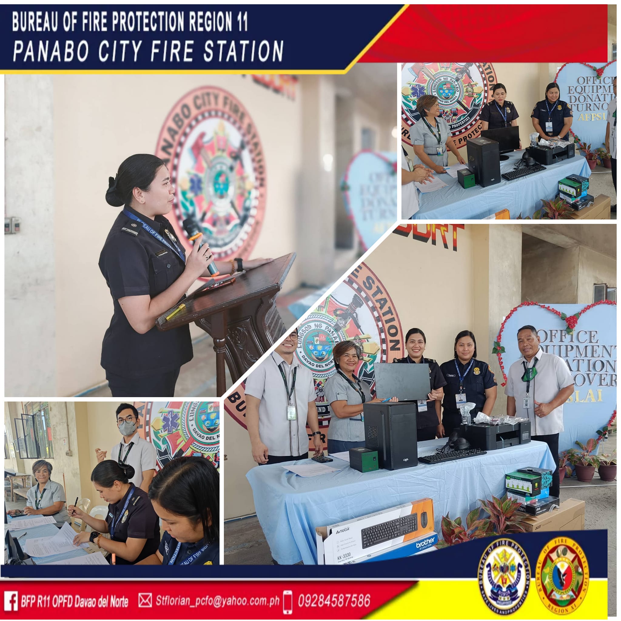 IN PHOTOS: Turn-over... - BFP R11 Panabo City Fire Station | Facebook