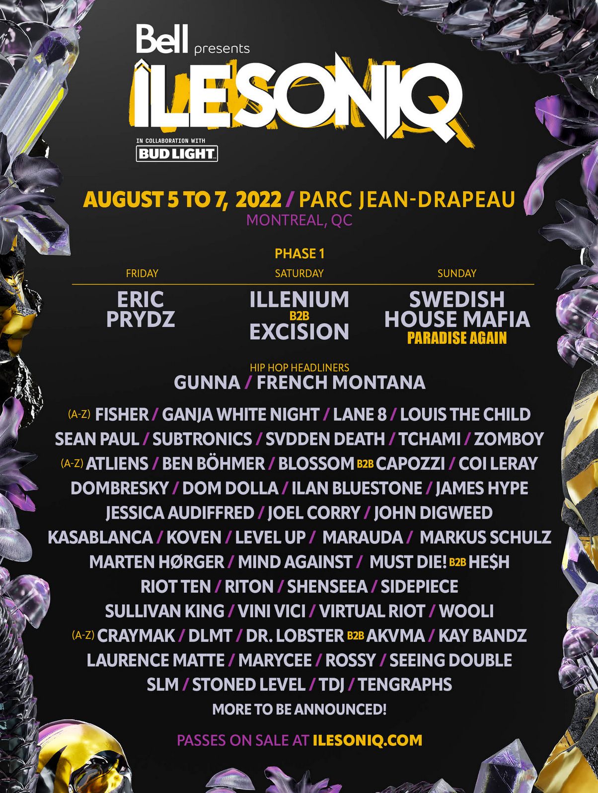 EDM - The daily lineup for the Riverside Festival has been released ...