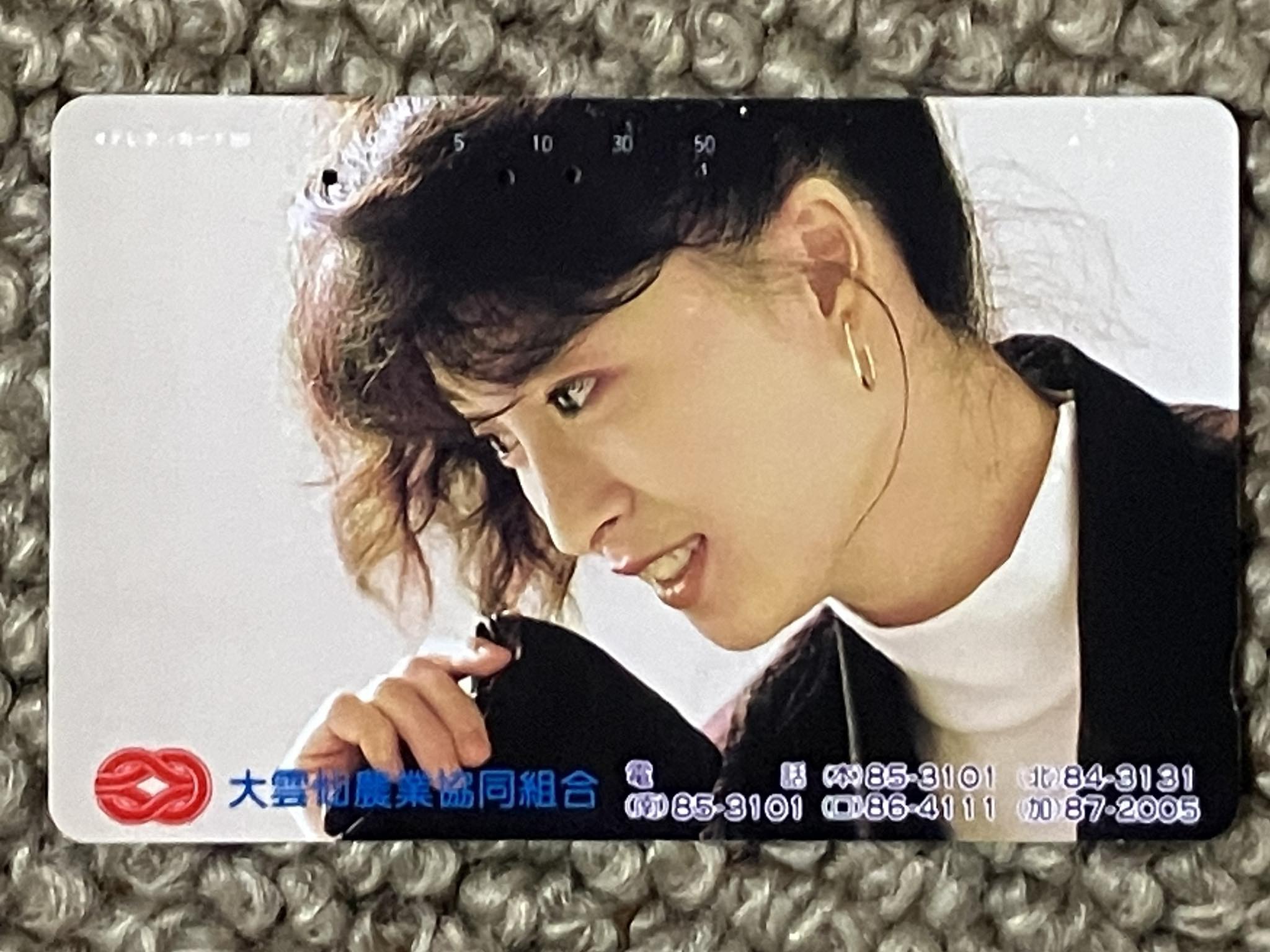 河合奈保子さんのテレホンカードが出てきました。