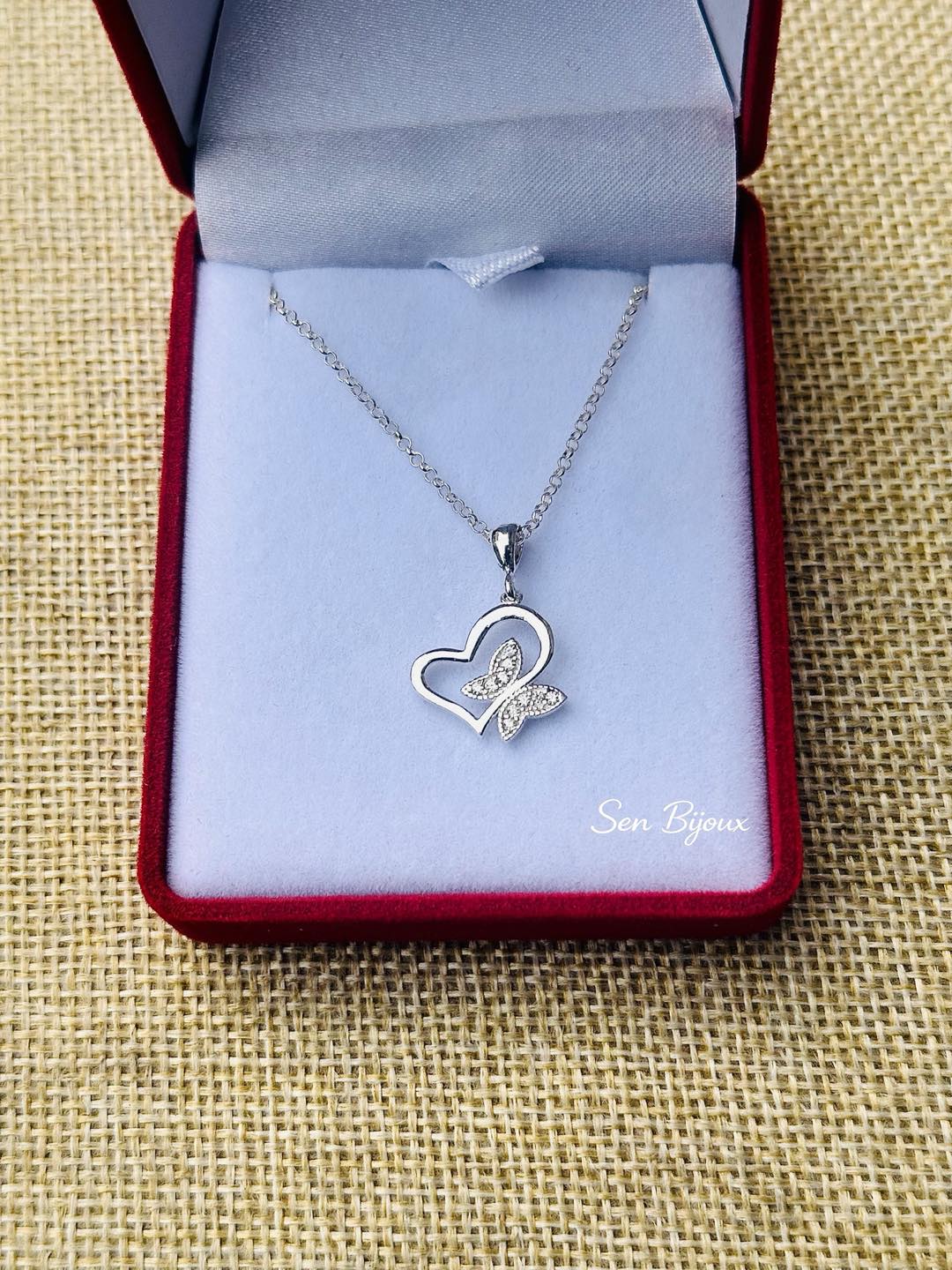 Collier Pendentif Tumundo - Modèle Cerise, Ancre, Cœur, Papillon, Flocon, En Inox Pour Femmes/filles